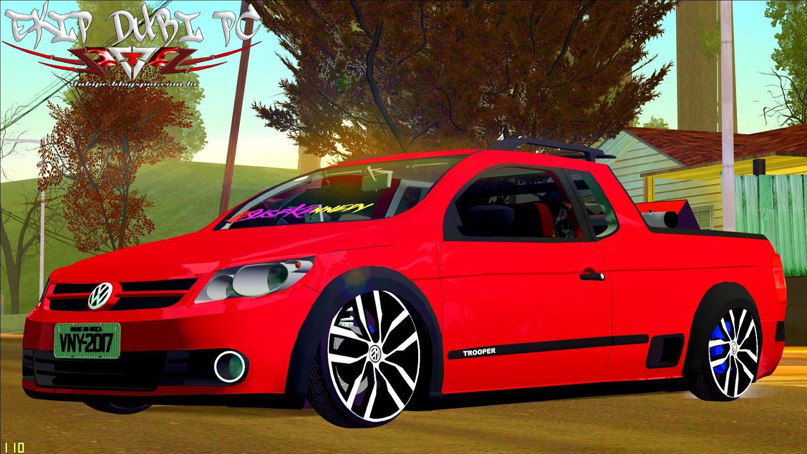 Download SAVEIRO G5 CROSS REBAIXADA COM SOM V1 for GTA 5