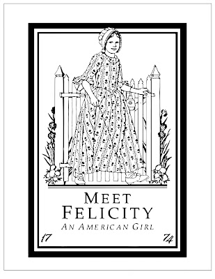 My Cup Overflows: American Girl Coloring Pages: Felicity