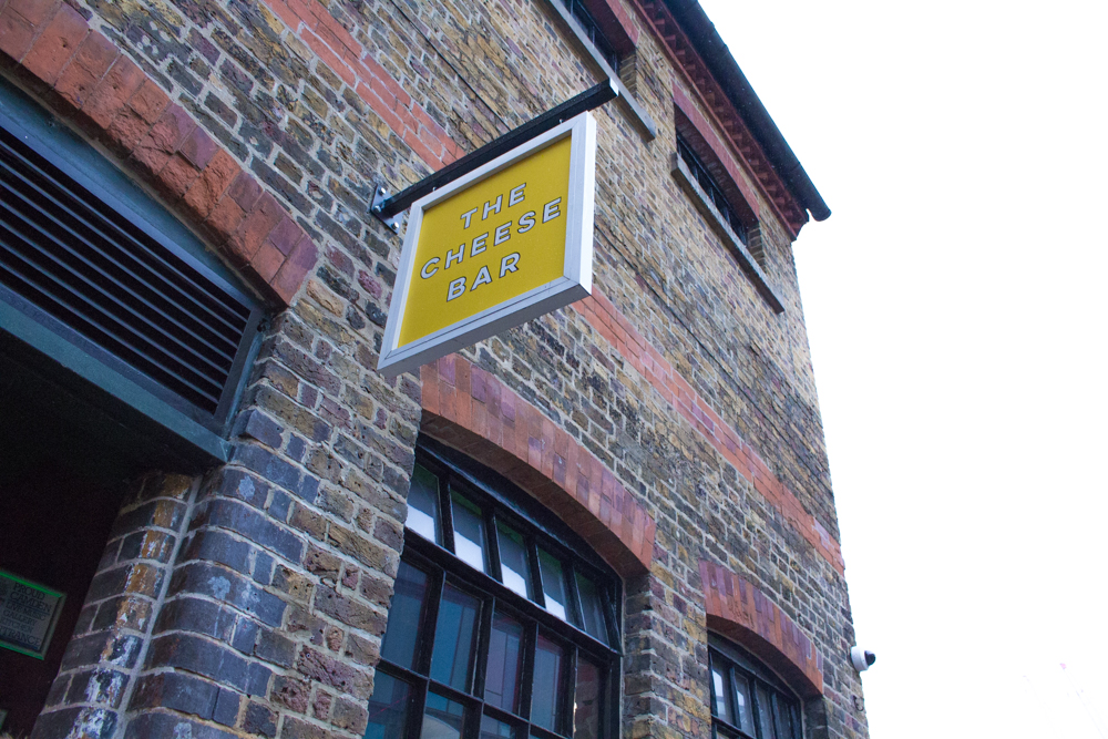 Exploring London The Cheese Bar, Camden pull down the moon
