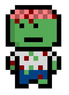 pixel art zombie