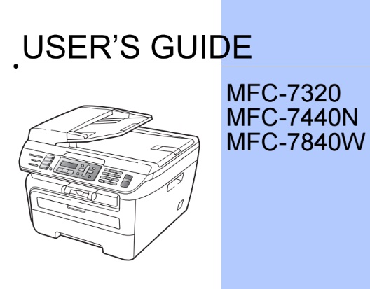 Brother MFC-7840W Manual - Download Manual PDF Online