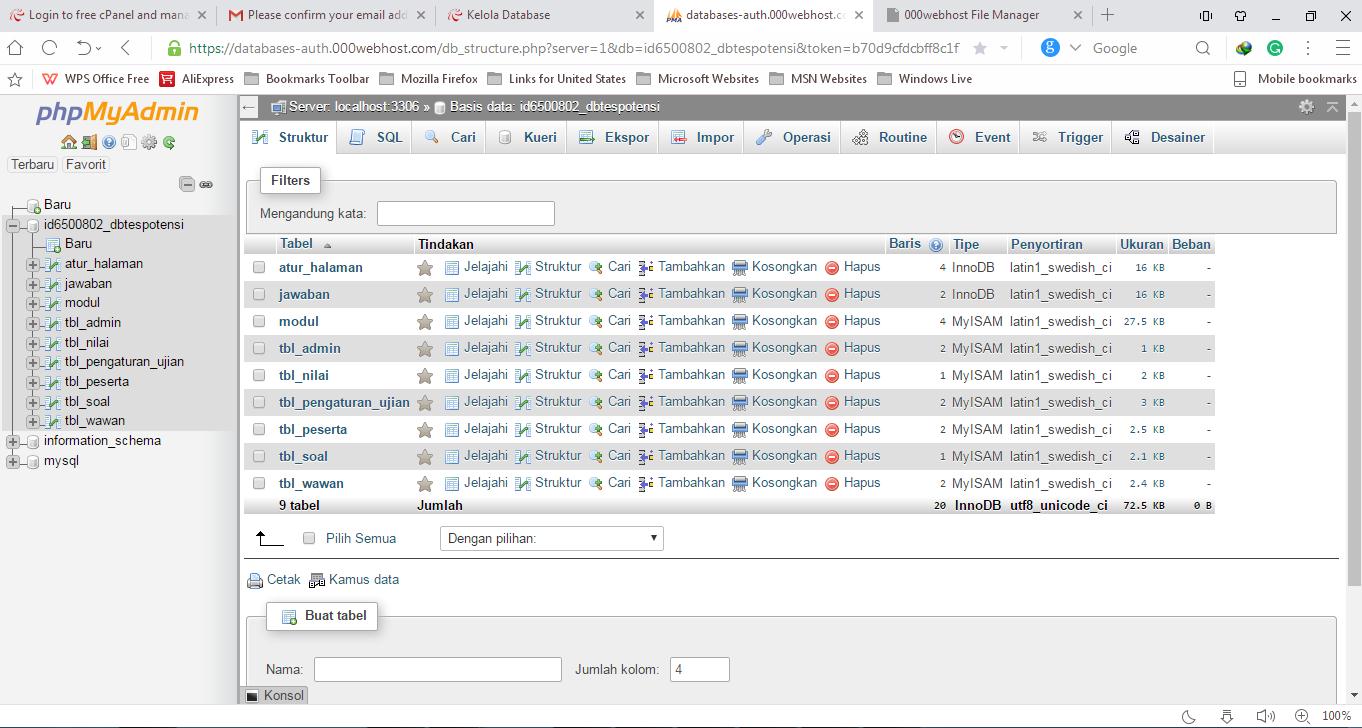 cara upload database di 000webhost cara upload database di 000webhost