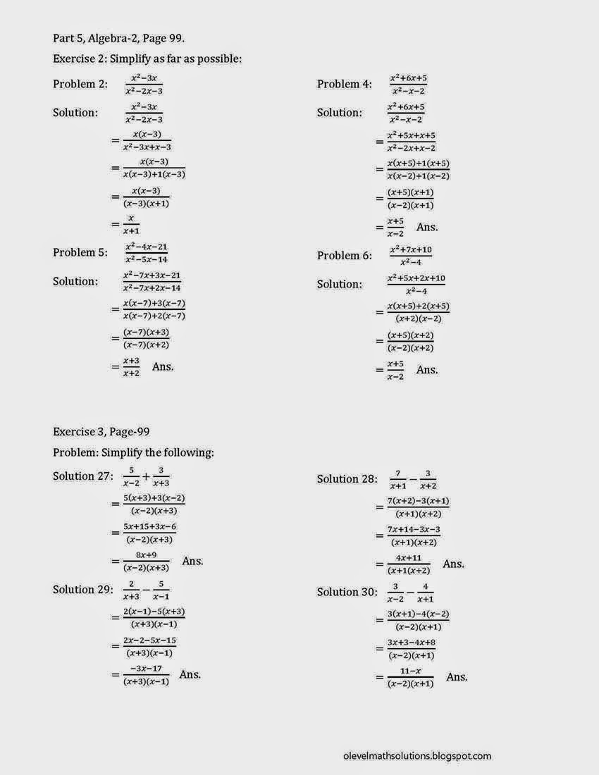 General Mathematics Revision and Practice, Part-5 ~ O Level, A Level ...