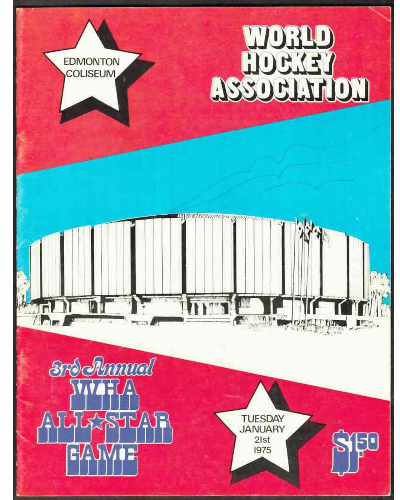 1975 WHA AllStar Game Program