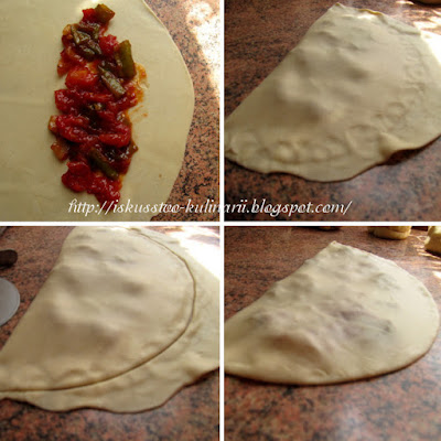 Гёзлеме с перцем (Biberli Gözleme Tarifi)