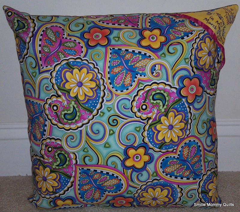 Smilie Mommy Quilts: 2012 March ~ Stack & Whack Pillow #2 is Complete ...