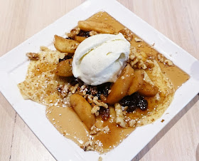 Damon Bradley, Southgate, apple, walnut, crepes