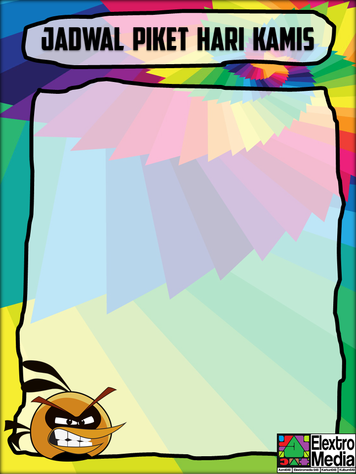 Kartun Idolaku Design jadwal piket gratis