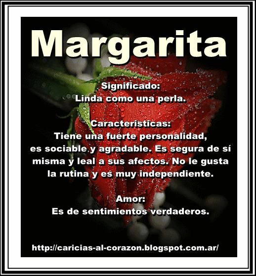 Álbumes 99+ Foto Que Significa El Nombre De Margarita Lleno