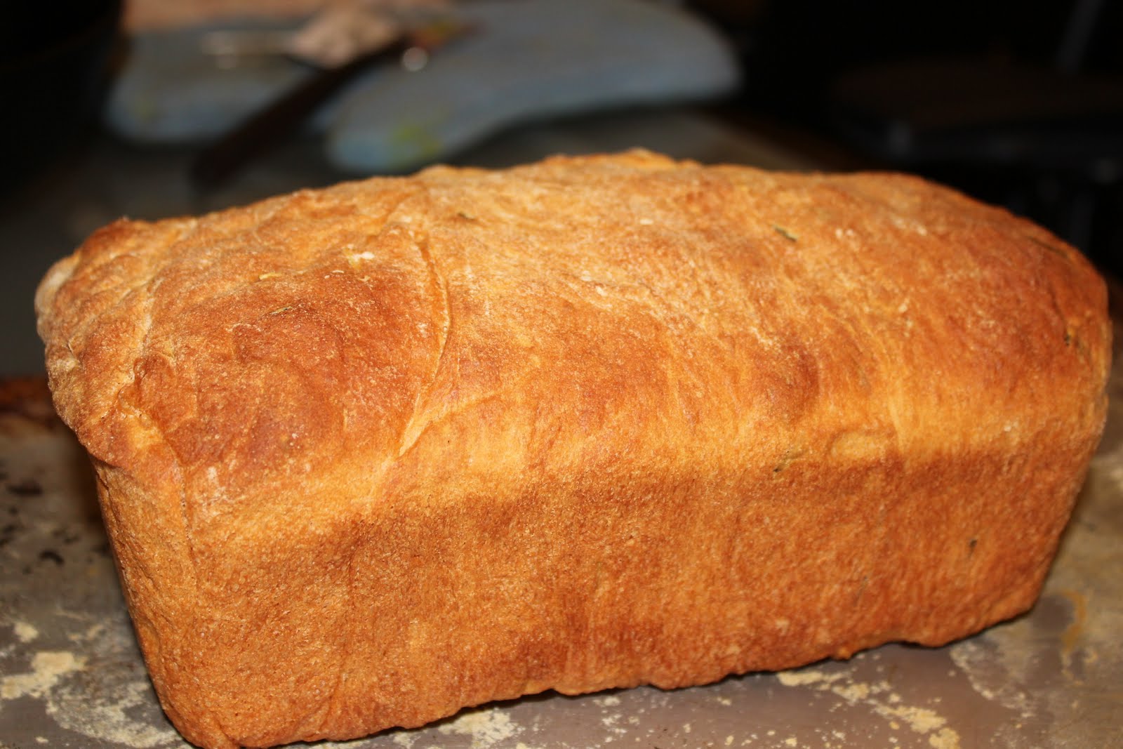 Food and I Whole Wheat Rosemary Bread