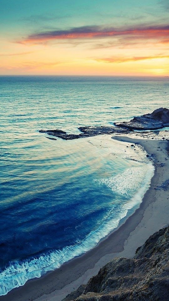 Sunrise Beach Seaside Coast  Android Best Wallpaper