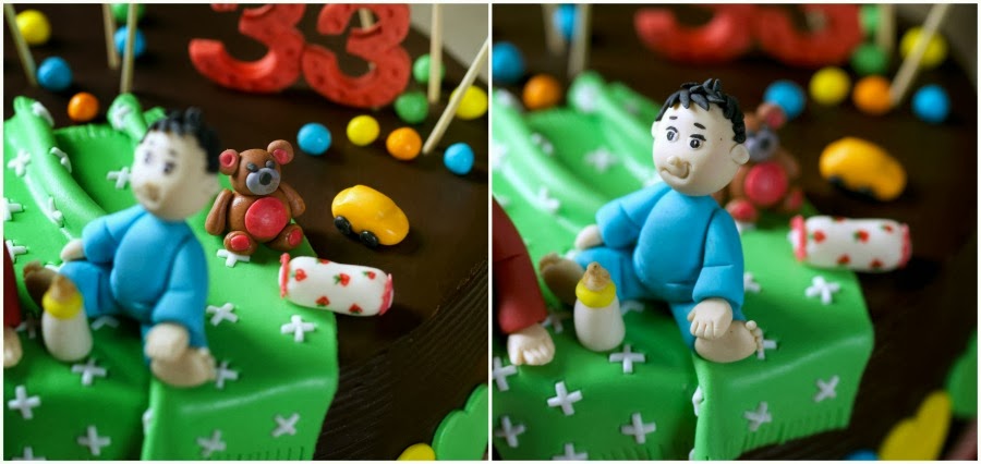 Birthday cake untuk suami tersayang - masam manis