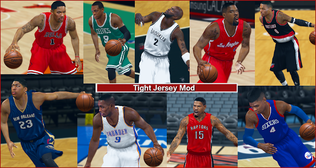 NBA 2K14 Tight Jersey Mod Final Version