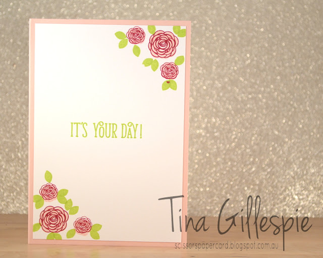 scissorspapercard, Stampin' Up!, Happy Birthday Gorgeous, Happy Birthday Thinlit, Garden Trellis TIEF
