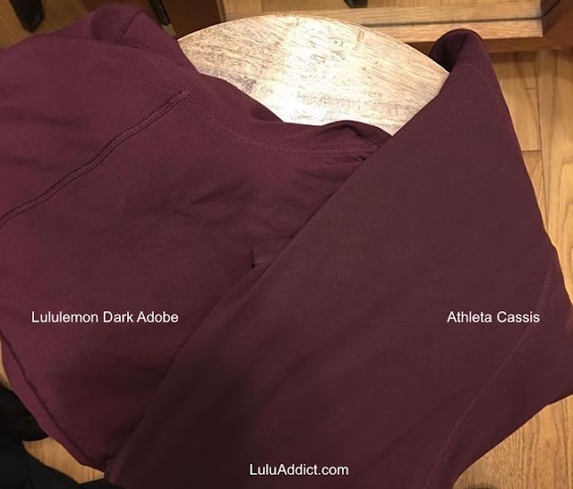 athleta-cassis lululemon dark-adobe