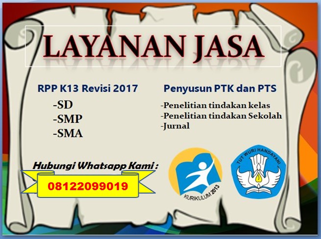 PTK BAHASA INGGRIS SMP KELAS 7 JASA PTK