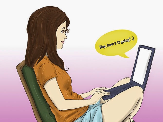 Frau flirten online