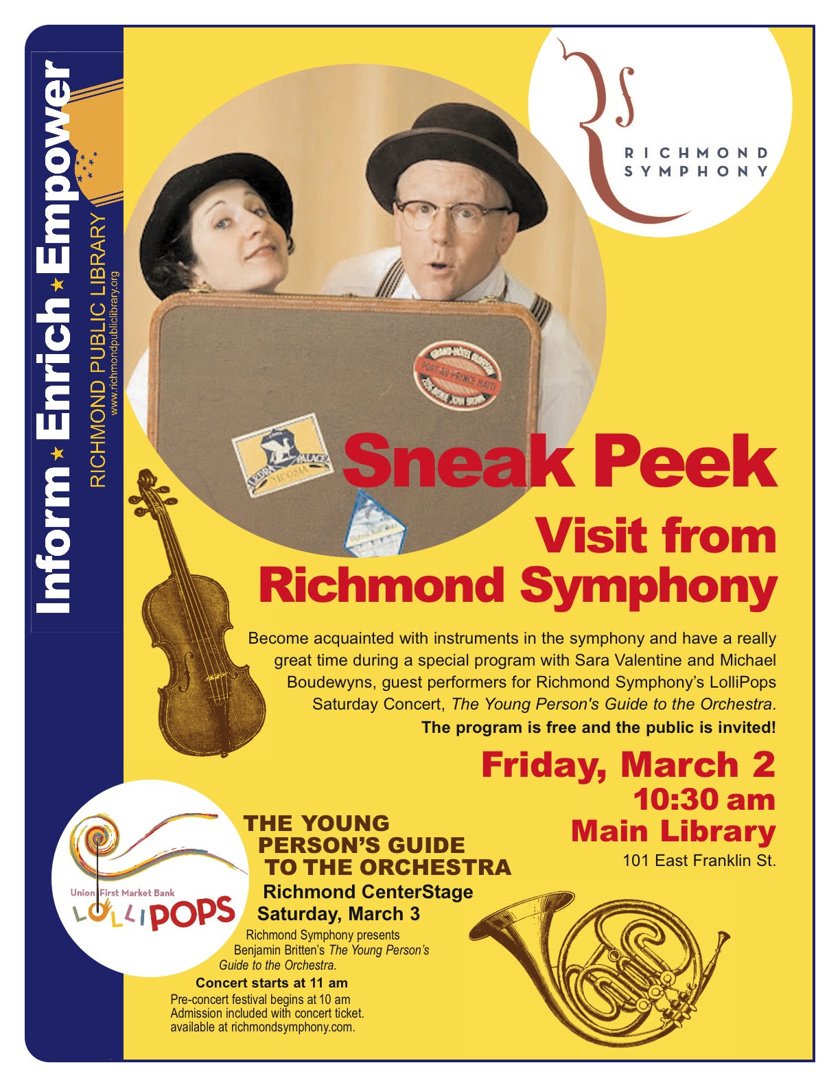 Richmond Public Library Staff Picks: Visit from Richmond Symphony