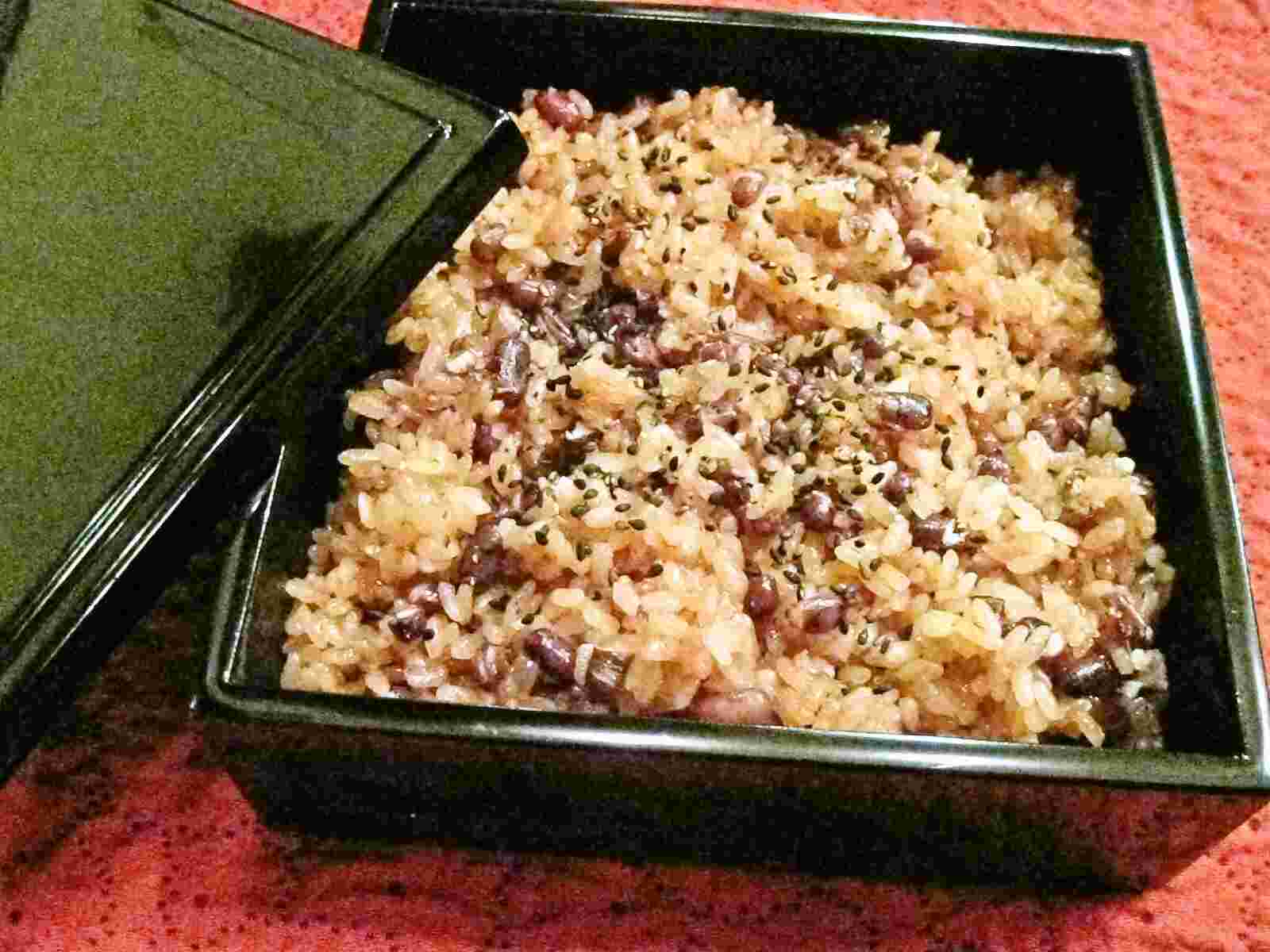 Recipes for Tom Sekihan / steamed sweet rice with azuki beans (rice