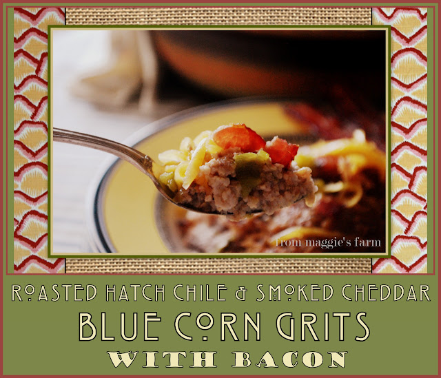 Notes from Maggie's Farm Recipe Roasted Hatch Chile & Smoked Cheddar