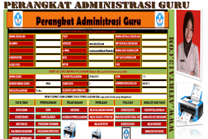 Aplikasi 29 Perangkat Manajemen Guru Lengkap Format Excel