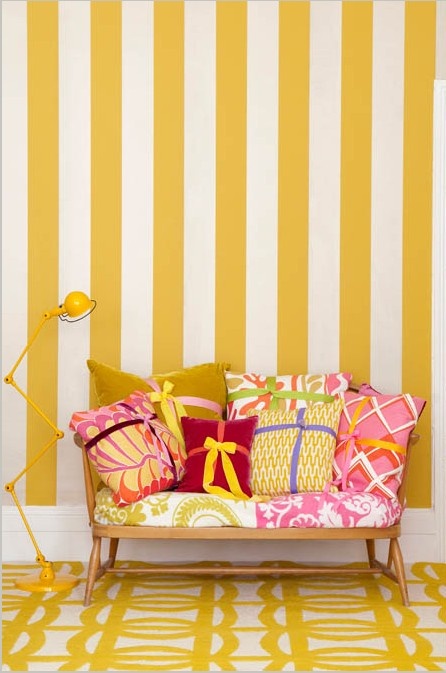 Decoración de Salas de color Amarillo | Cómo arreglar los Muebles en