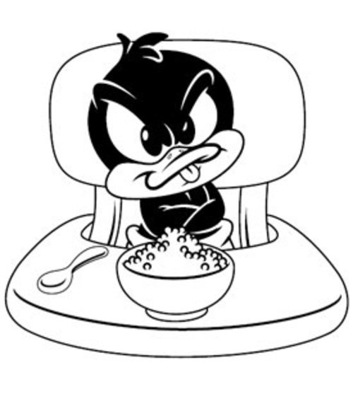 baby daffy coloring pages - photo #3