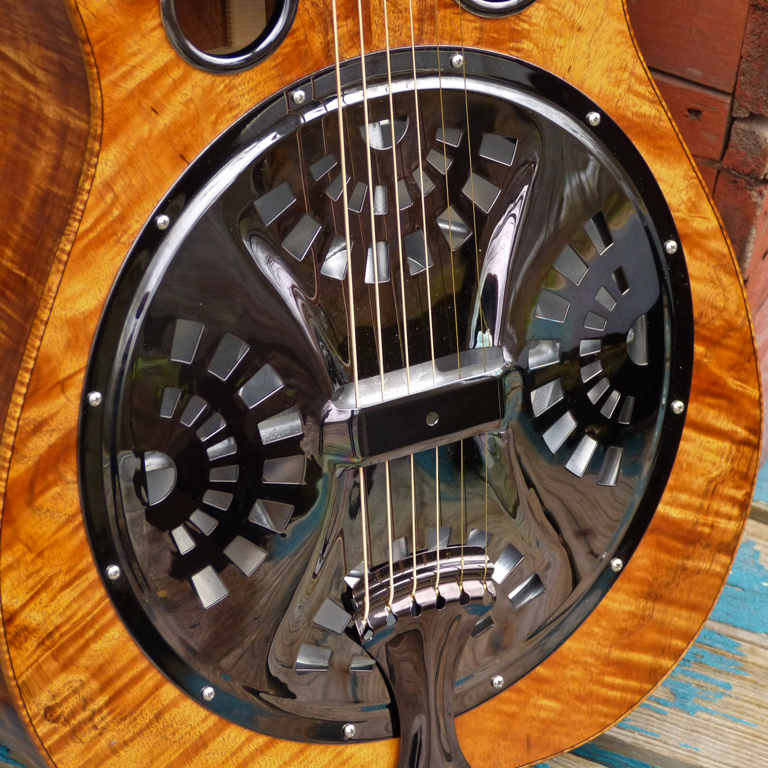 2003 Clinesmith Koa DobroStyle Resonator Guitar