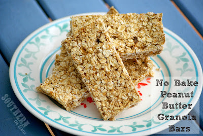 No Bake Peanut Butter and Banana Granola Bars - gluten free, vegan, sugar free, no bake recipe