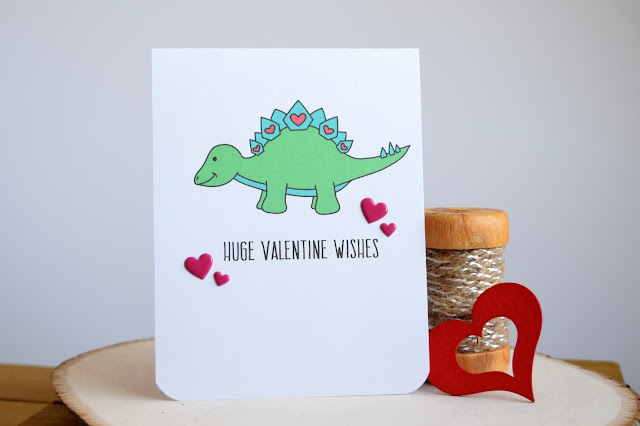 Dinosaur Valentine featuring Jess Crafts Digitals Delightful Dinos Steggy
