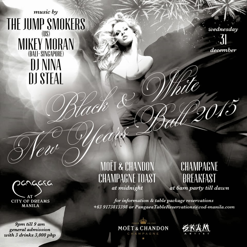 Black and White New Year's Ball 2015 at the City of Dreams Manila