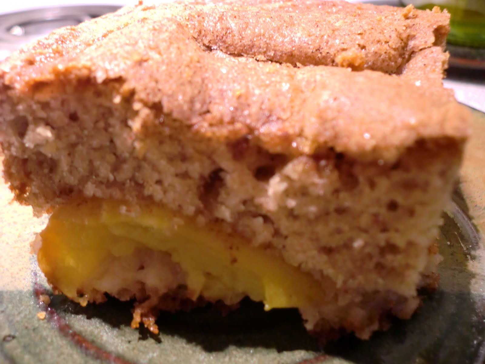 The Brighter Side of Gluten Free Ginger Peach Coffee Cake