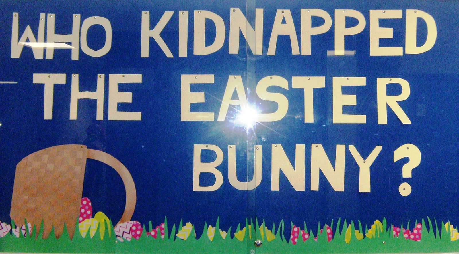 Library Displays Who Kidnapped the Easter Bunny?