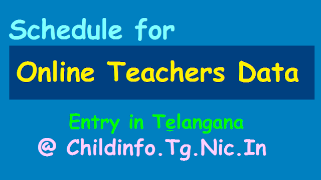 Online Teachers Data Entry, Teachers Cadre Strength Particulars Feeding Schedule 2018 online teachers data feeding,online teachers information entry,teachers cadre strength particulars entry,schedule, online teachers particulars,how to edit online teachers data,telangana online teachers particulars at childinfo.tg.nic.in,submit online teachers data at ts ssa web portal