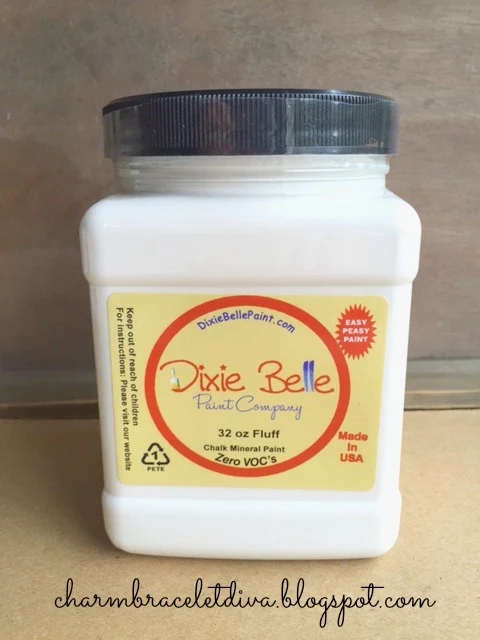 Jar of Dixie Belle Chalk Mineral Paint in Fluff
