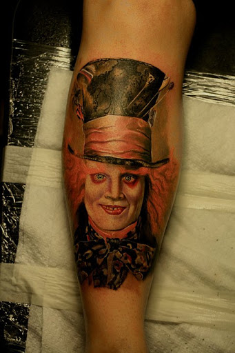Johnny Depp como o Chapeleiro Louco