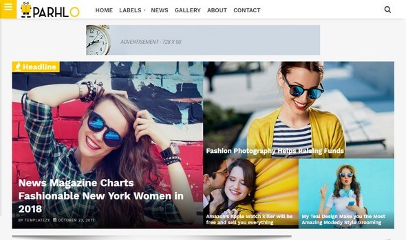 Parhlo Blogger Template Parhlo Magazine Blogger Template