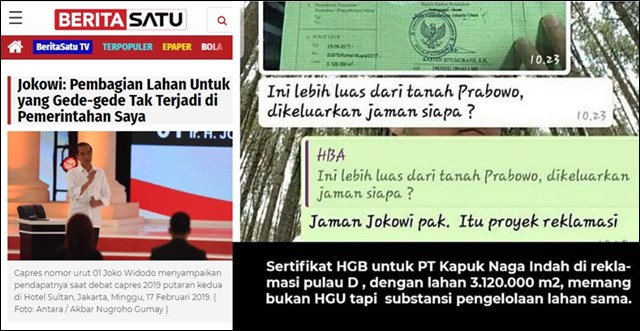 Jokowi Klaim Tidak Ada Pembagian Lahan Besar di Masanya, BPN Sindir Proyek Reklamasi Jokowi Klaim Tidak Ada Pembagian Lahan Besar di Masanya, BPN Sindir Proyek Reklamasi