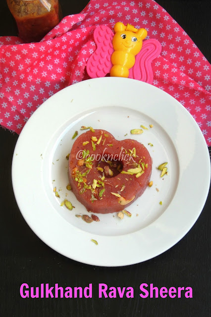 Gulkhand Rava Sheera, gulkhand rava kesari