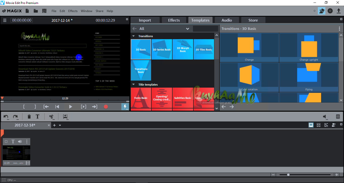 magix movie edit pro for mac