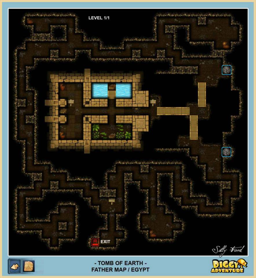 Diggy's Adventure Walkthrough: Egypt Father Quest / Tomb of Earth