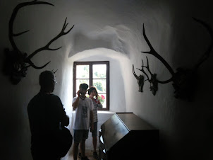 Touring Predjama Cave castle in Slovenia