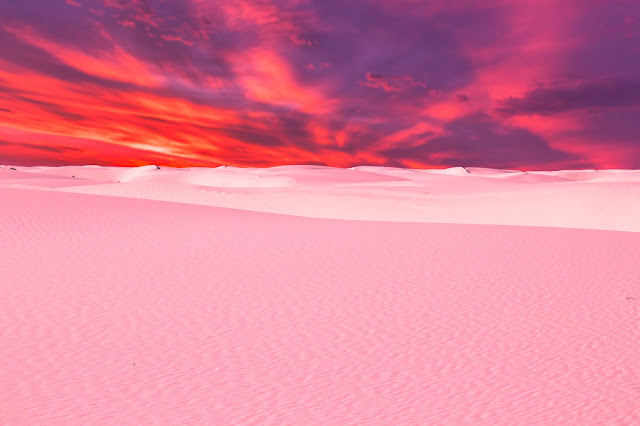 White Sands National Monument, sunset