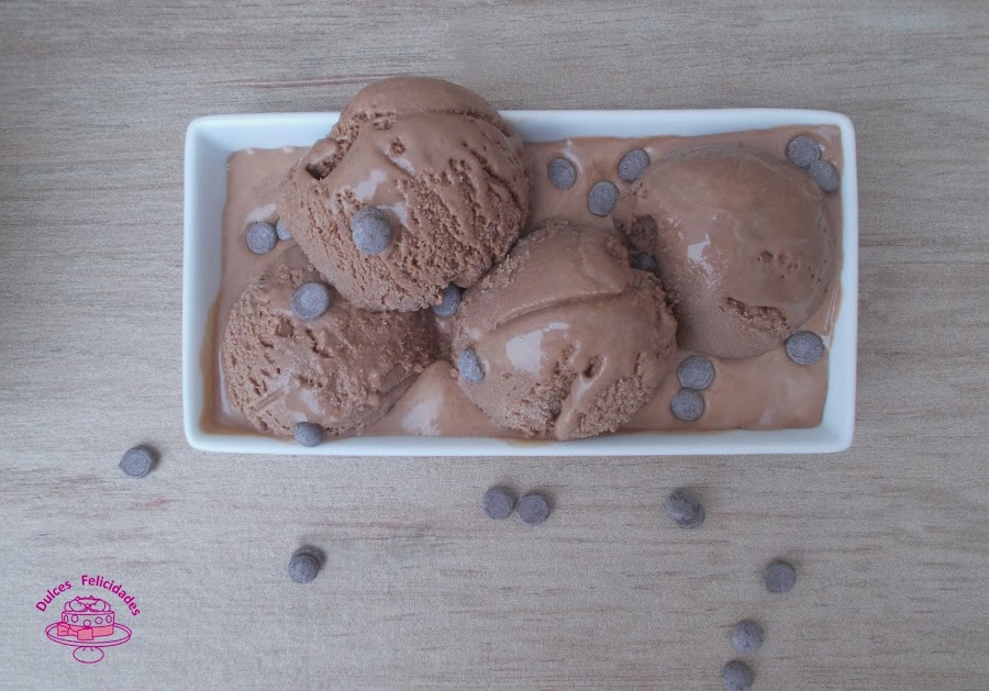 Helado de chocolate casero