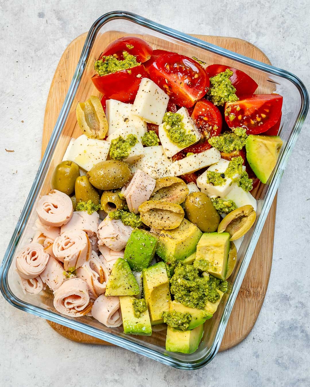 Caprese Turkey Salad Lunchboxes
