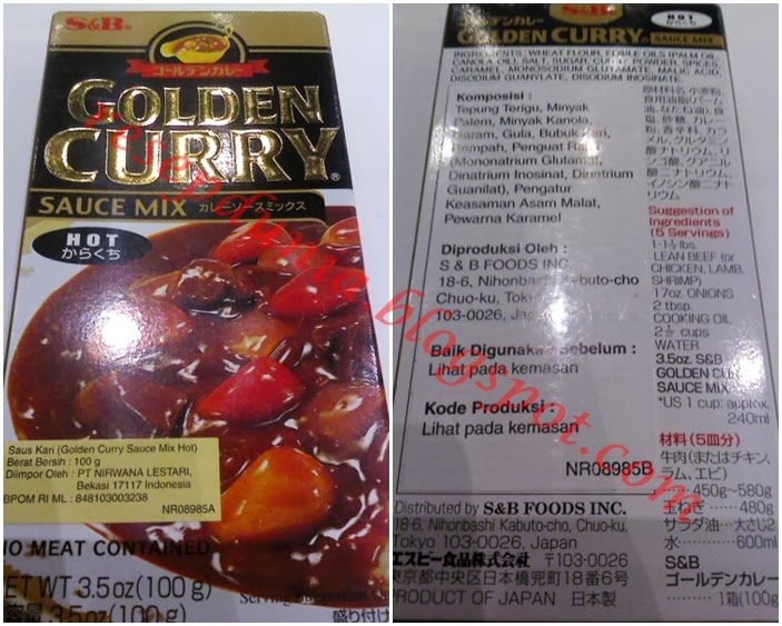 Resep Dunia Resep Nasi Kari Jepang Review S B Golden Curry