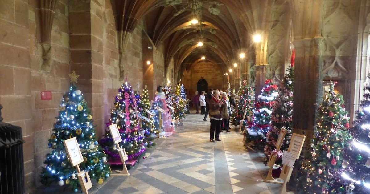 Travelling with Nick Worcester Cathedral Christmas Tree Festival 2018