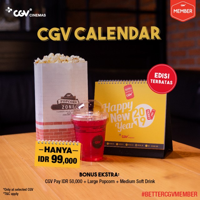 #CGV - Promo Kalendar Ekslusif 2019 Hanya 99K & Gratis Bonus Lainnya #CGV - Promo Kalendar Ekslusif 2019 Hanya 99K & Gratis Bonus Lainnya