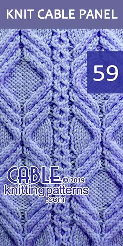 Knitted Cable Panel Pattern 59, its FREE. Advanced knitter and up.