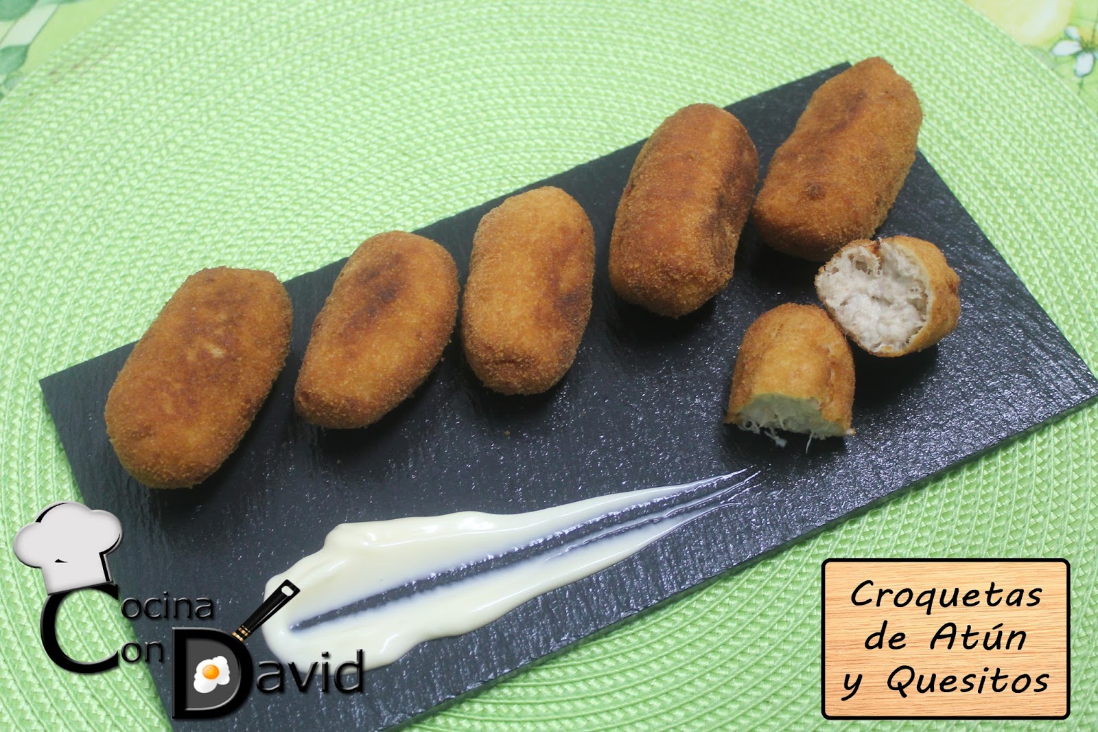 Cocina con David: Croquetas de Atún y Quesitos || Sin Bechamel || Fáciles y  Rápidas